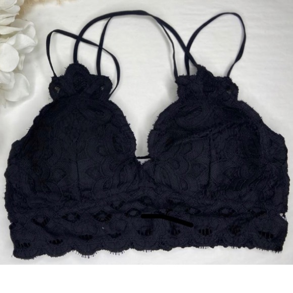 New Pink Peony Lacey Bralette - Picture 1 of 6